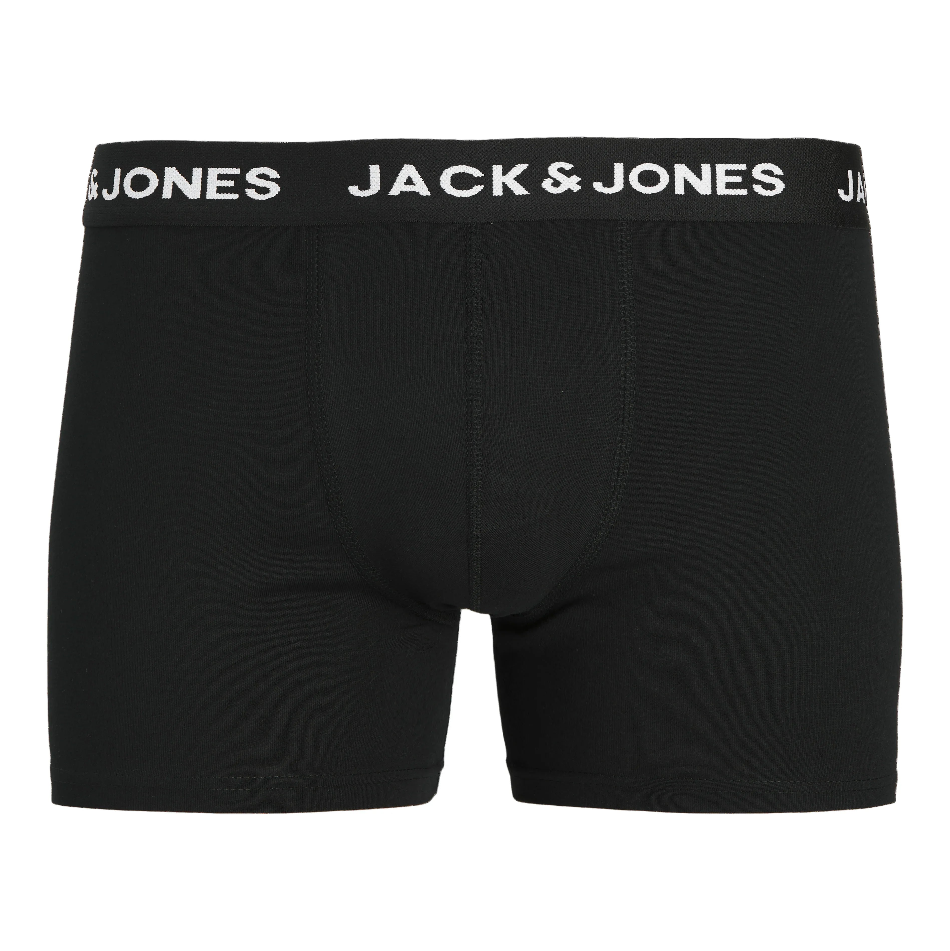 Men's Jack & Jones Huey 7-Pieces per pack Cotton Stretch Trunks - Black - Gomix Brands Outlet